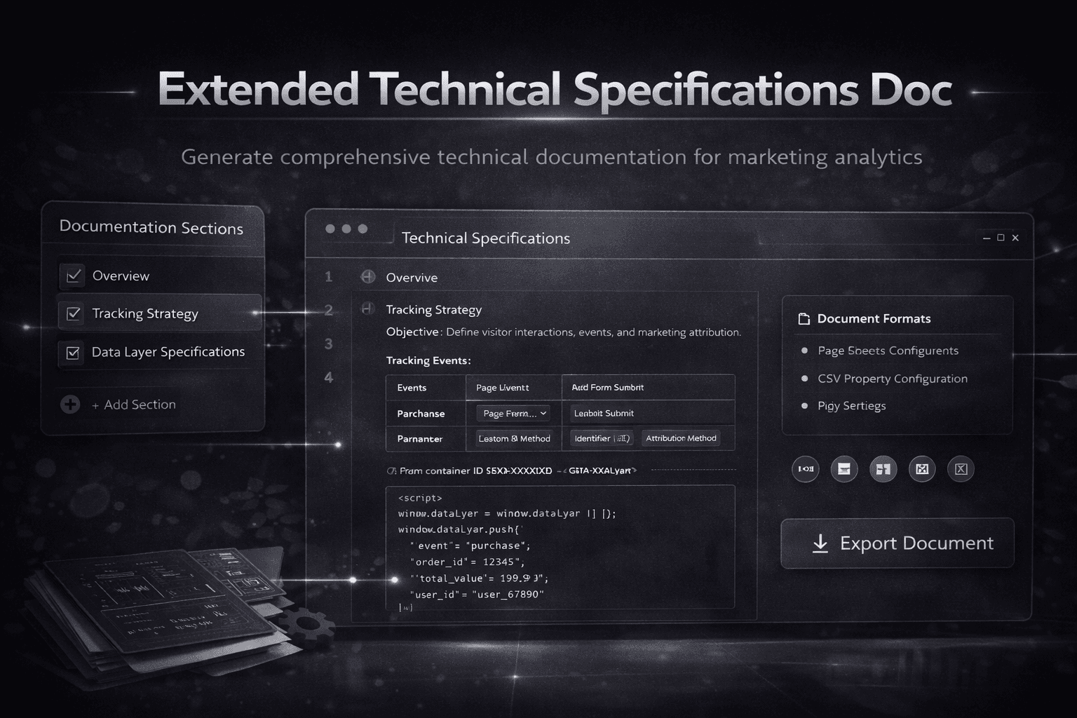 Extended Technical Specifications Doc